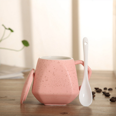 

Creative coffee cup Diamond shaped Mug Ceramic diamond cup gift water cup