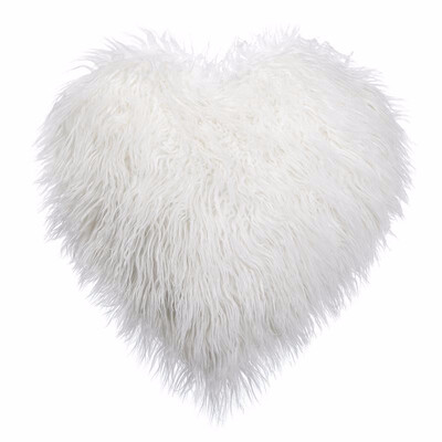 

Luxury Warm Faux Fur Cushion Pink Heart Shape Long Plush Pillow Winter Imitation Mink Fur Cushion For Bed Sofa Tatami Home Decor