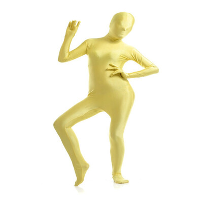 

24 HRS Shipped Out Zentai Costumes Shiny Green Halloween Party Breathable Bodysuit Mummy Performance Fancy Dress