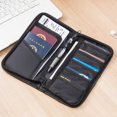 

Ou Runzhe travel bag Oxford cloth travel passport document package