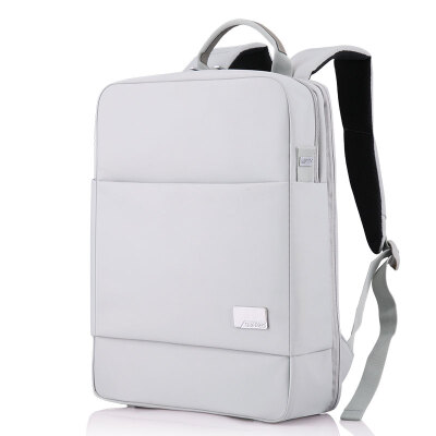 

Jun Wah Shi GENVAS Apple Computer Bag Standard Ridge Shoulder Bag Simple Leisure Backpack Wear-resistant Waterproof Student Student Bag S0730 15-inch silver gray