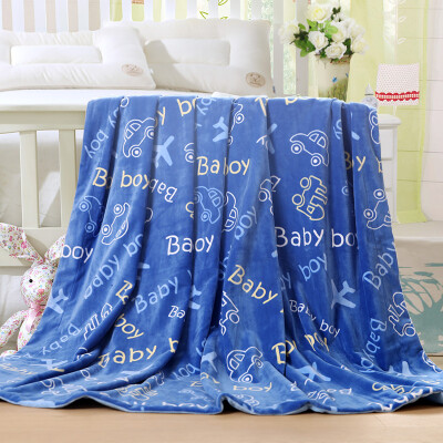 

Ladysoft child nap cartoon print flannel blanket 127*152cm