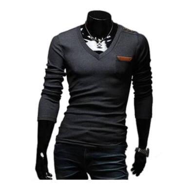 

Zogaa New Mens T-Shirt Fashion Long Sleeve