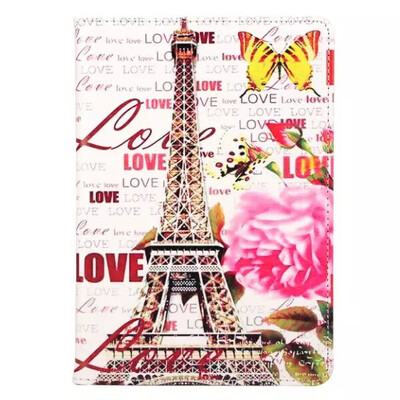 

MITI Colored Vintage Paris Eiffel Tower Leather Smart Stand Holder Case Cover For Apple New iPad 2 3 4 Cartoon Prints