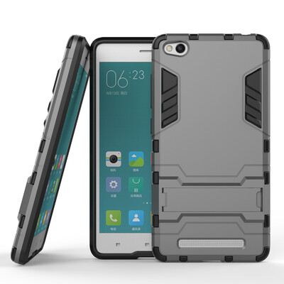 

MOONCASE Hybrid Kickstand PC+TPU Protection Shell 2 in 1 Case Cover for Xiaomi Redmi 3