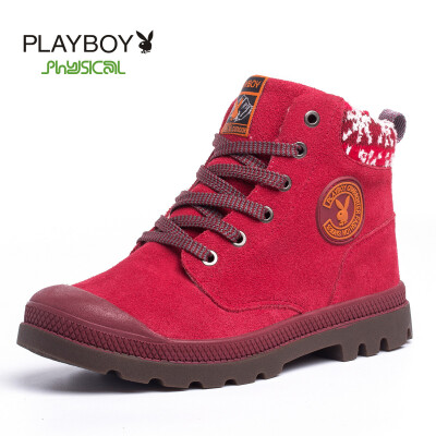 

PLAYBOY barnd 2014 New winter high-top,With velvet,Leisure cotton,Women's shoes