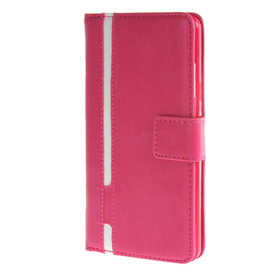 

MOONCASE Senior Leather Flip Wallet Card Slot Bracket Back чехол для Cover Samsung Galaxy A7 ярко розовый