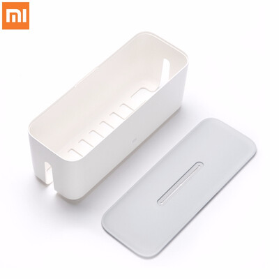 

Xiaomi Power Cord Socket Storage Box Dust insulation Cooling Hole Strip Plug Base Finishing Tying Box Home Container Tools