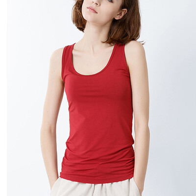 

CANVAUS Summer Women Modal Solid Slim O-neck Tanks Top Fashion Sexy Casual Underwear Camisole Ladies Sun-top V267B