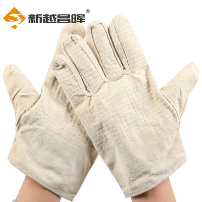 

New Yue Changhui labor insurance gloves canvas gloves thick wear-resistant anti-skid welding gloves welding welder gloves site work protective gloves 6 B11447