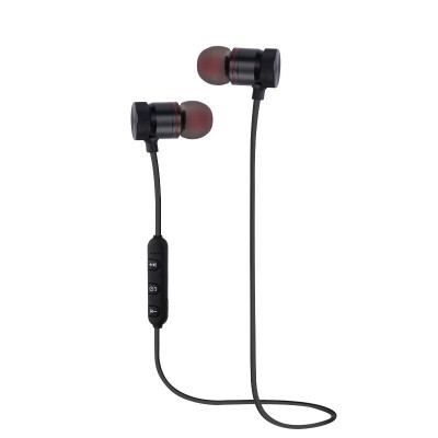 

Bluetooth Neckband Metal Earphone Headset with built-in Magnet