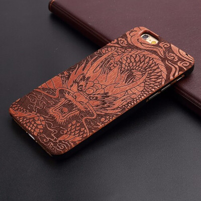 

Wood Phone Case For iPhone 5 5S 6 6S 6Plus 7 7Plus Cover Wooden Shockproof