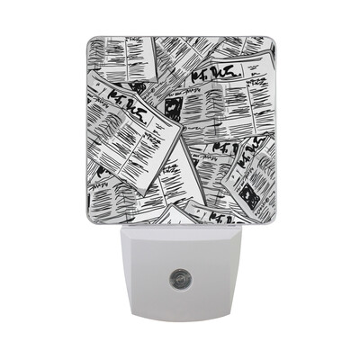 

ALAZA LED Night Light With Smart Dusk To Dawn SensorWord Clound Concept PRESS Plug In Night Light