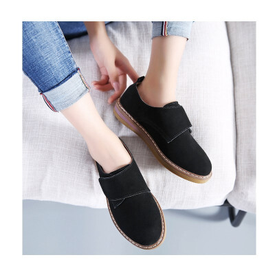 

2018 autumn new small leather shoes womens shoes retro tide Korean version of a foot pedal lazy wild music loafers