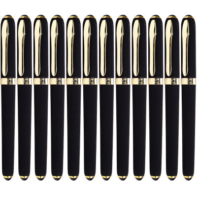 

BAOKE (BAOKE) PC2218 high-capacity matte pen pen pen high-grade pen 0.7mm black 12 / box