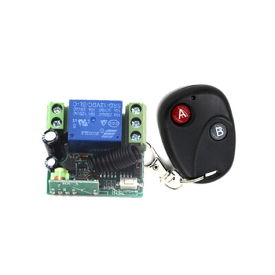 

MITI 12V 1CH 10A 100M Wireless Remote Control Switch Receiver & Fixed code controller 315/433MHZ