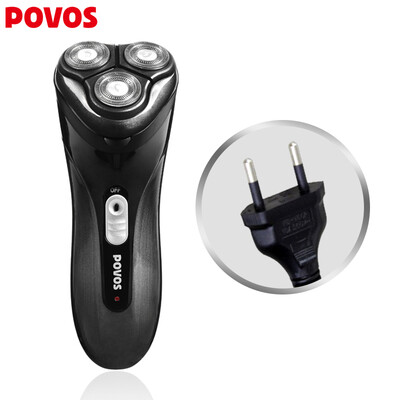 

Povos PQ7102 Rechargeable Shaving Rotary Shaver 3D Floating Head Shavor 220V