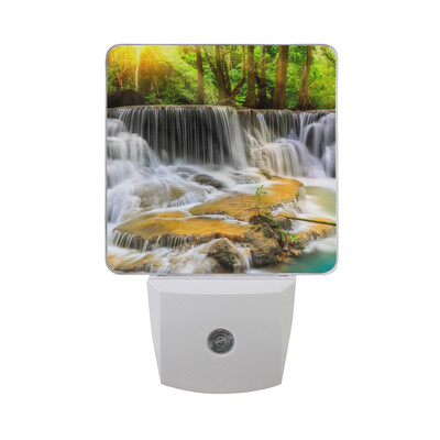 

ALAZA LED Night Light With Smart Dusk To Dawn SensorWatercolor Whales Anchor Plug In Night Light