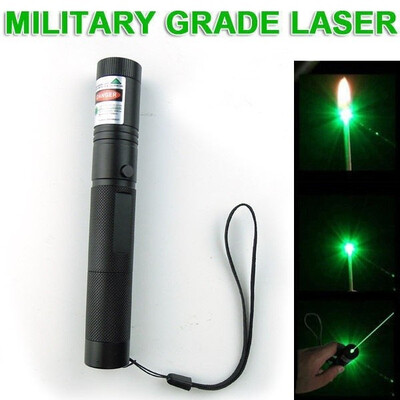 

5X Military 10 Miles 532nm Green Laser Pointer Pen Visible Beam Light High Power