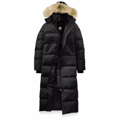 

Popular Women Winter Full-length Overcoat Goose Womens Mystique Parka Goose Down Feather Jacket Big Coyote Fur Collar for Lady