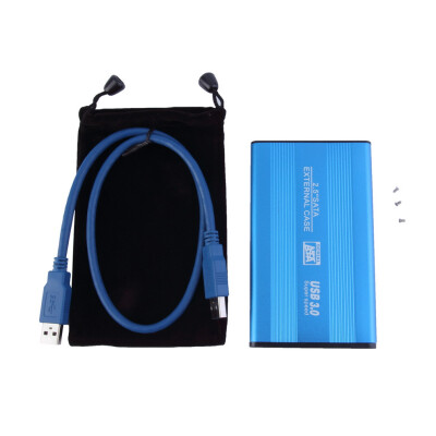 

Blue USB 3.0 HDD Hard Drive External Enclosure 2.5 Inch SATA HDD Case Box Blue