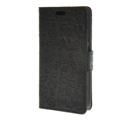 

MOONCASE Magic Girl lovely Flip Pouch Card Holster PU Leather Wallet чехол для HTC Desire 320 Black