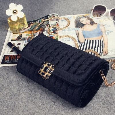 

Fashion small chain bag handbag plaid shoulder bag messenger bag for women leather clutch bag plush wallets