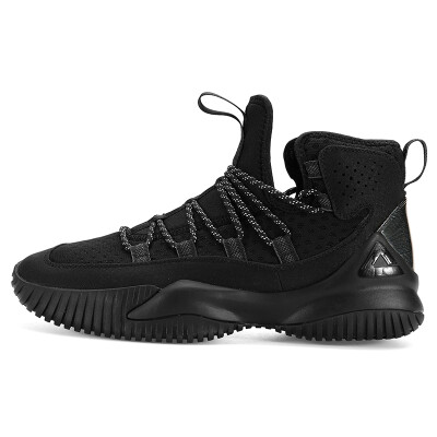 

PEAK mens shoes basketball shoes non-slip wear-resistant shock absorption comfort field cement boots sneakers DA830551 black 43 yards