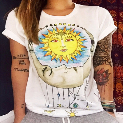 

Harajuku Tumblr Clothing T-shirts Print Punk Rock Fashion Graphic Tees Women T Shirt