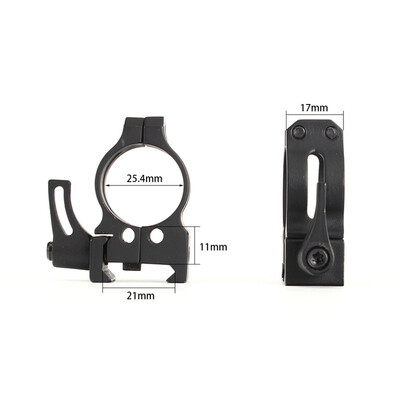 

ohhunt 254mm 1 inch 2PCs High Low Profile Cast Steel Quick Release 21mm Picatinny Weaver Tactical Hunting Scope Mounts Rings