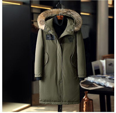 

Winter jacket easy down jacket for women plus long loose big size extra thick wool collar for all couples