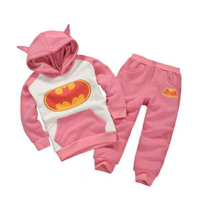 

MyMei Baby Kids Boys Batman Bat Man Winter Fleece Hoodies Pants Sweatshirt Sets Suits