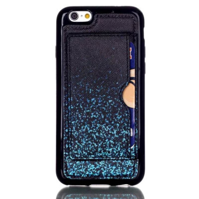 

мити iphone6 6s красочные пу + тпу назад дело подключать карты стенд для iPhone 6 6s 4,7 "shockproof телефон защиты покрытия