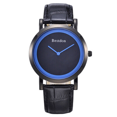 

BESTDON BD9969 Mens Fashionable Simple Waterproof Quartz Wrist Watch BlackBlue