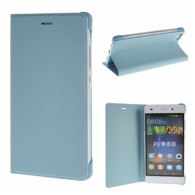 

MOONCASE Huawei Ascend P8 Lite ЧЕХОЛ ДЛЯ Premium PU Leather Pouch Flip Blue