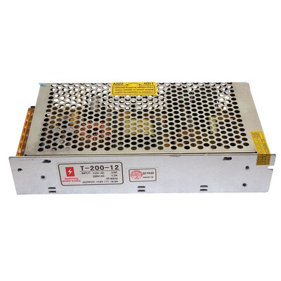 

MyMei High Quality AC 100-240V To DC 12V 16.5A Power Supply Adapter Converter For LED