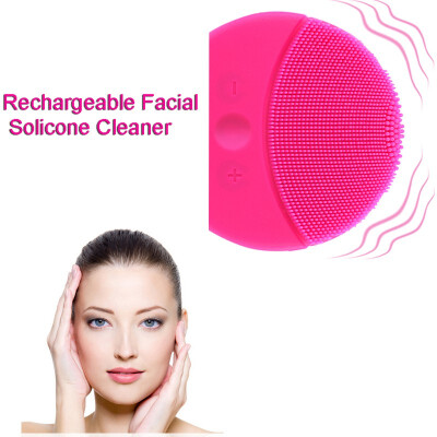 

Silicone Facial Cleansing Whole Body Waterproof Skin Deep Cleaning Device Rechargeable Face Cleanser 4 Colors