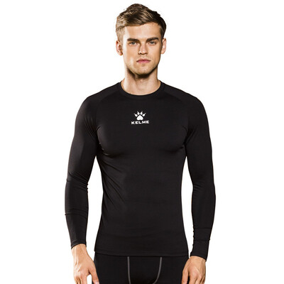 

KELME Mens Long Sleeve T-Shirt Base Layer Cool Dry Compression Tops