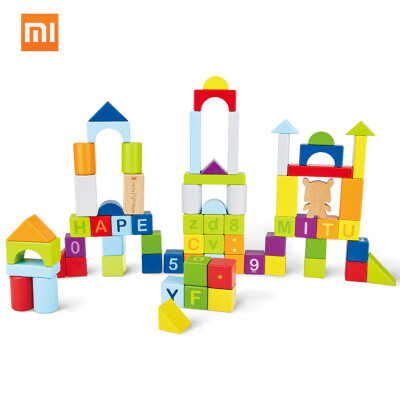 

Xiaomi Mitu Hape Wooden Puzzle Building Blocks 70pcslot 26 Letters 10 Numbers Early Educational Toys For Smart Home Gifts for Kid