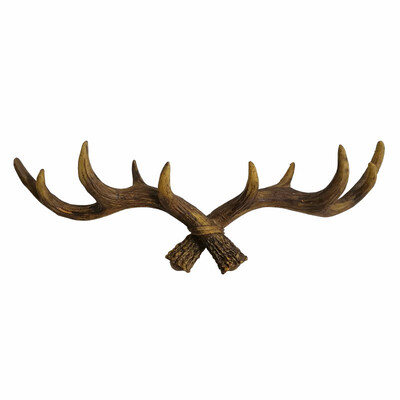 

Art Retro Antlers Wall Hooks Hooks House Restaurant Wall Decorations Hooks Coat Racks Bathroom Accessories Send Nails