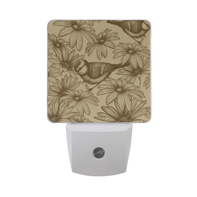 

ALAZA LED Night Light With Smart Dusk To Dawn SensorMouth Pop Art Pattern Plug In Night Light