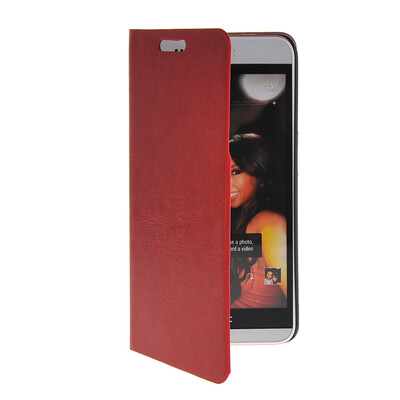 

MOONCASE Slim Leather Side Flip Wallet Card Slot Pouch with Kickstand Shell Back чехол для HTC Desire Eye Red