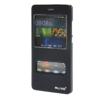 

MOONCASE ЧЕХОЛ ДЛЯ Huawei Ascend P8 Lite View Window Leather Flip Bracket Back Cover Sapphire