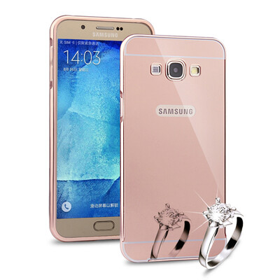 

MOONCASE металлический каркас тонких край зеркало "2 в 1 случае прикрытие для Samsung Galaxy A8