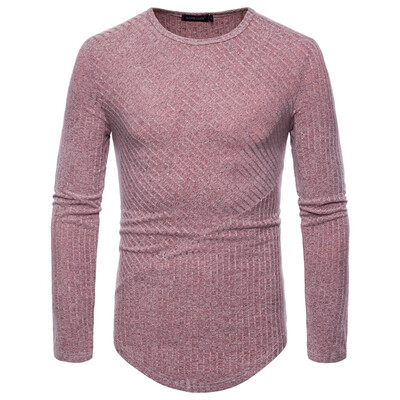 

AOWOFS large size mens long-sleeved knit shirt YT009