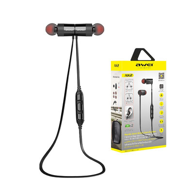 

AWEI AK2 Bluetooth Headphone Wireless Earphone Cordless Headset Stereo Blutooth Earphone Fone de ouvido Earpiece For Phone