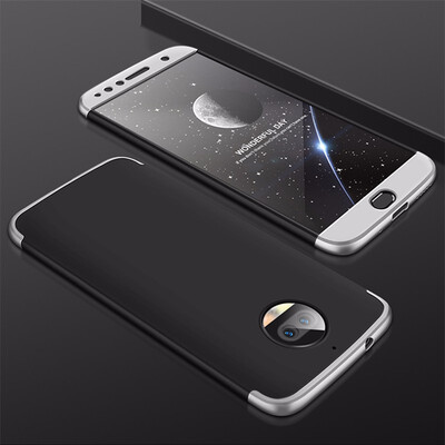 

Goowiiz Phone Case For Motorola Moto G5s PlusG6 Fashion Color collision 360 Degree Coverage PC Full Protection