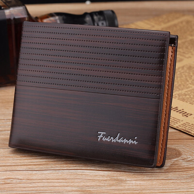 

Mens short wallet business Vintage leisure wallet multi card European&American style temperament leather wallet practical