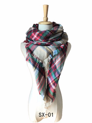 

2018 Winter Triangle Scarf For Women Brand Designer high quality Plaid Scarves Blanket Wholesale Dropshipping