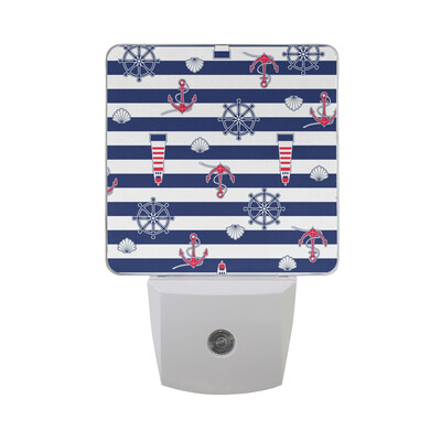 

ALAZA LED Night Light With Smart Dusk To Dawn SensorItems On The Marine Theme Plug In Night Light